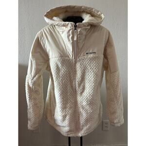 COLUMBIA WOMEN'S FIRE SIDE SHERPA Hooded FULL ZIP JACKET Medium